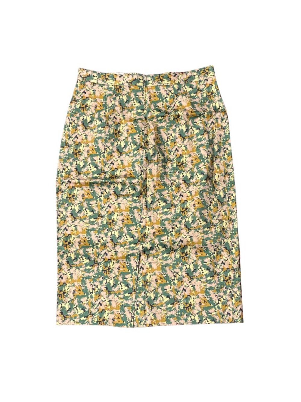 AMASS Yellow/Green Camo Pencil Skirt – Knee Length